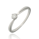 Fehér arany gyűrű 53-as méret - B47891